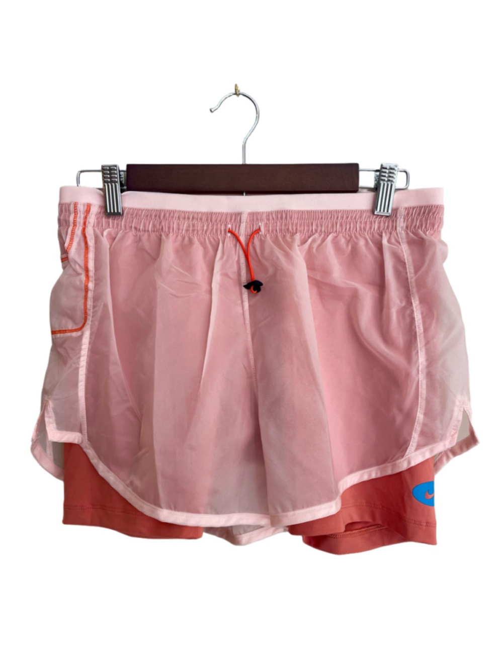 Nike Tempo Luxe Running Shorts Icon Clash Orange Size Small NWT DM7739